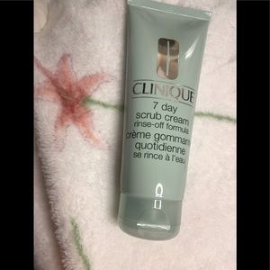 Clinique 7 Day scrub cream. Rinse off formula